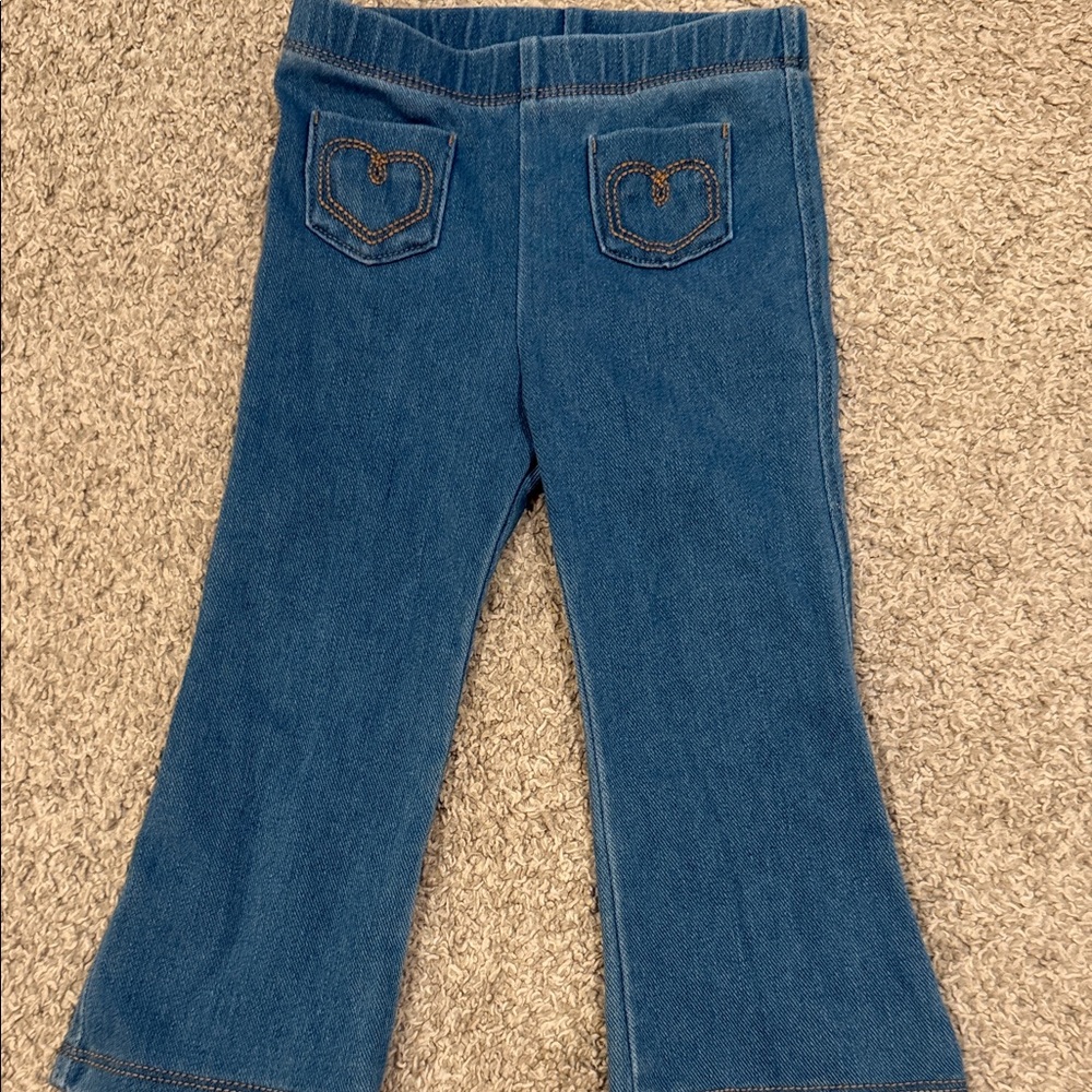 Mayoral Blue Kids Jeans with Heart Pockets 18 months